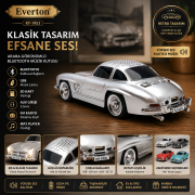 Everton RT-1953 Araba Görünümlü Bluetooth/USB/Sd kart/Aux/Radyo Mp3 Player Müzik Kutusu