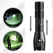 PS-918 10w 5 Modlu Swat Tüfek Aparatlı Ayarlanabilir Şarjlı El Feneri