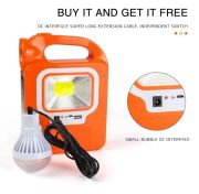 Or-6399 Solar Güneş Panelli 1 Led Ampullü Usb Çıkışlı Powerbank Solar El Feneri Işıldak Kamp Lambası