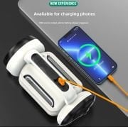 Or-22023 Uzun Menzilli Powerbank Usb Çıkış Ultra Güçlü Ledli Şarjlı Feneri ve Askılı Fanus Gün Işığı