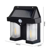 Or-228 Solar Güneş Enerjili Led Bağ Bahçe Aydınlatması Hareket Sensörlü Su Geçirmez Duvar Lambası