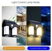 Or-228 Solar Güneş Enerjili Led Bağ Bahçe Aydınlatması Hareket Sensörlü Su Geçirmez Duvar Lambası