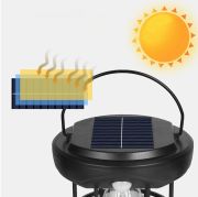 Or-T66 Solar Güneş Enerjili Led Bağ Bahçe Aydınlatması Hareket Sensörlü Su Geçirmez Askılı ve Duvar Lambası